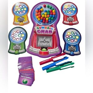 Lakeshore Prewriting Gumball Grab Game Set, EUC